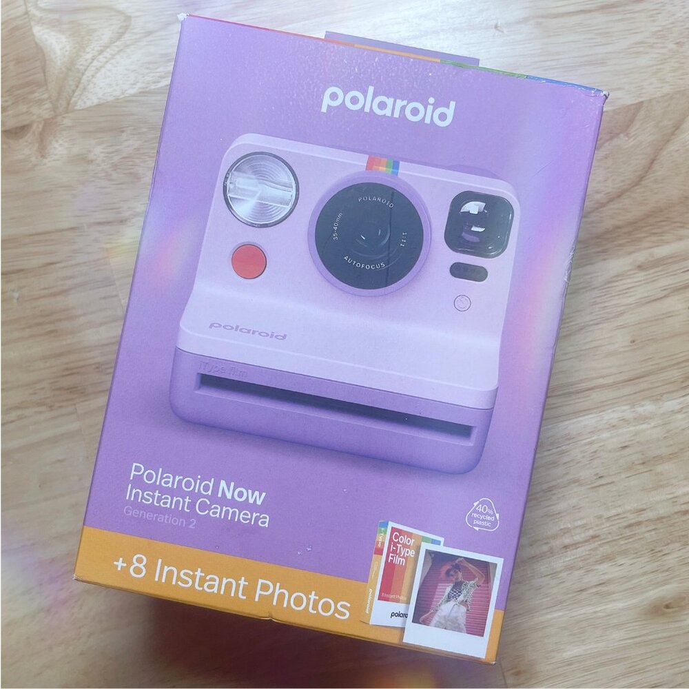 Polaroid Now Instant Camera - Lavender Purple and Pink